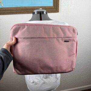 Voova Large Pink Laptop Bag Fleece Lined Sturdy